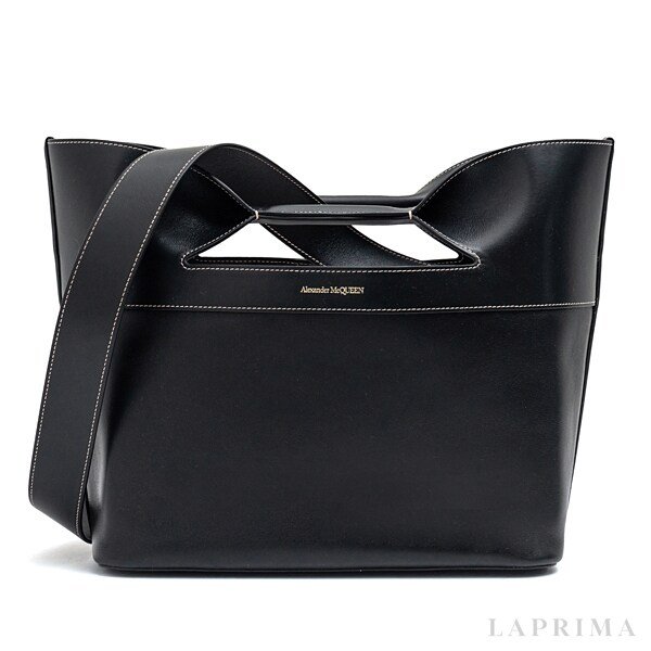 라프리마 [ALEXANDER MCQUEEN] 알렉산더맥퀸 보우 스몰 토트백 709566-1BLCA-1000