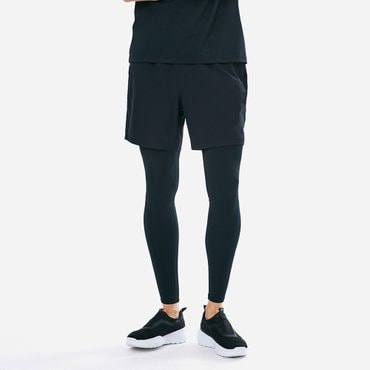배럴 맨 에센셜 9부 레깅스 쇼츠 블랙 (B5SMWLP102BLK)