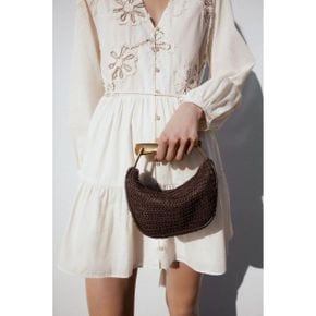 ZARA 자라 우먼 미니 백 메탈 핸들 - Chocolate 6239/510/721 268694