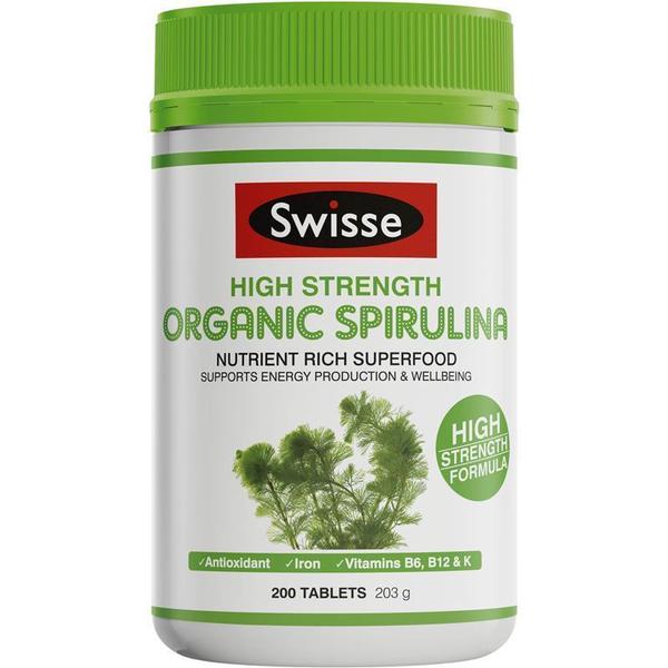 [해외직구] 호주직구 스위스 스피루리나 1000mg 200정 Swisse Spirulina 1000mg