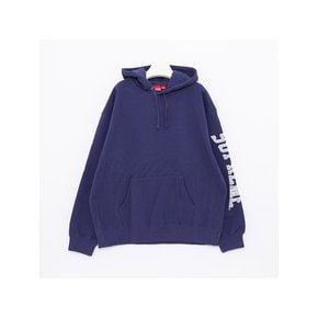 슬리브 사이드로고 스웨트 후드 남성 후드티 FW23SW49 WASHD NAVY