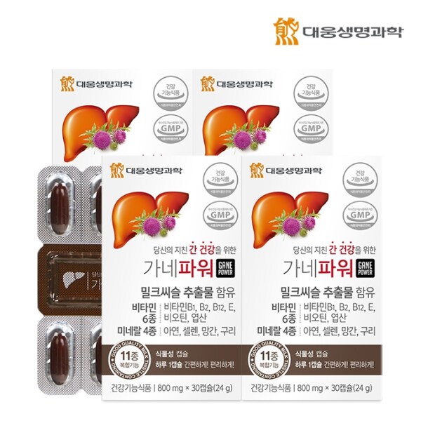 [대웅생명과학] 가네파워(800mgX30캡슐) 4박스