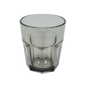 PC 팔각컵 차콜 270mL 안깨지는 플라스틱 식당컵