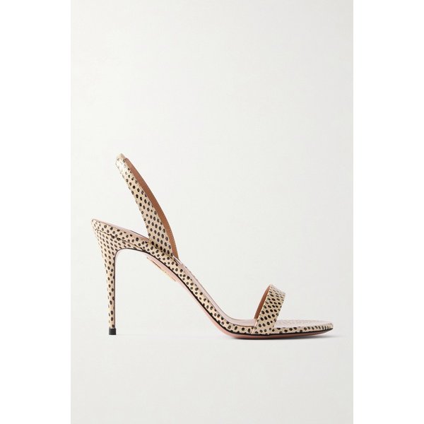 소 누드 85 폴카닷 가죽 슬링백 샌들 46376663162955071