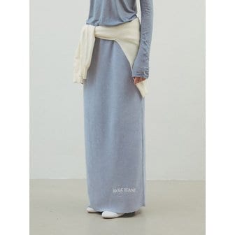 하네 [THE H] 와플 맥시 롱 스커트_Soda