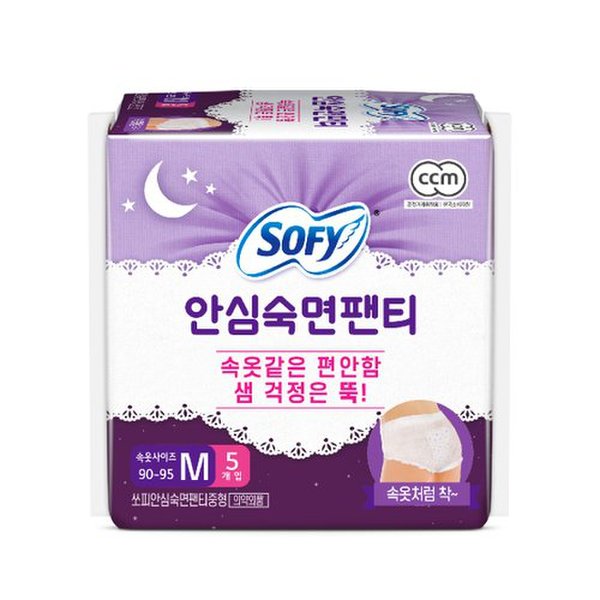쏘피 안심숙면팬티중형5P