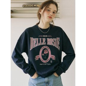 Belle Rose Sweatshirt - Navy