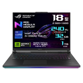 ASUS PC ROG Strix SCAR 18 G834JZ 18 NVIDIA GeForce RTX 4080 : 32G SSD : 1TB G834JZ-I9R4080