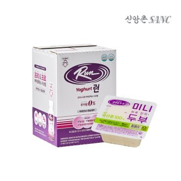 신앙촌 프로바이오틱 런 요구르트 12병 + 국산미니두부 1모