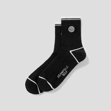 빈폴골프 FW25 남성 메쉬 미들삭스 - 블랙 (BE57KTB215)