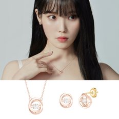 [아이유 PICK] MIOELLO 14K 목걸이+귀걸이 세트 (SET-J0-0627)