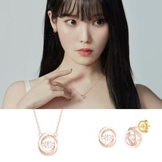 [아이유 PICK] MIOELLO 14K 목걸이+귀걸이 세트 (SET-J0-0627)