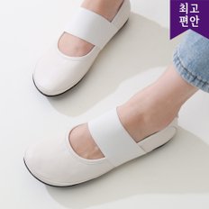 여성 소가죽 밴딩 컴포트화 낮은굽 발편한 로퍼 단화 112450