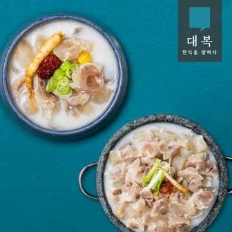  G)대복 사골도가니탕 600g x 10팩 +수육 350g x 2팩