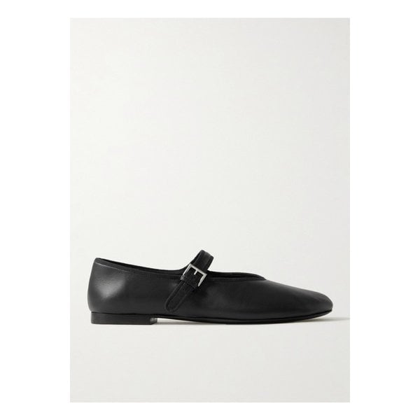 보헴 가죽 메리 제인 발레리나 플랫 블랙 1647597318709915