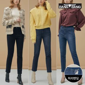 여성 스트레치 밴딩 데님 3종택1[35857994]