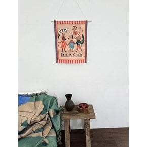 베스트 프렌즈 아트 우드 족자 패브릭 월데코 벽걸이 태피스트리 40x55