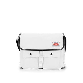 retro messenger bag(white)