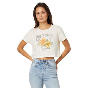 3893811 Roxy Made Of Sunshine Cropped T-Shirt