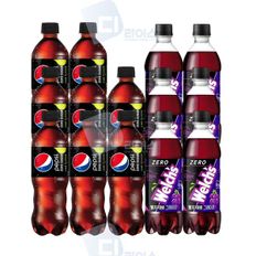 pepsi 제로콜라 작은병 ZERO칼로리 펩시제로 웰치스제로 포도 500ml 2종