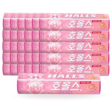  HALLS 호올스 캔디 자몽 27.9g x30개/홀스 사탕