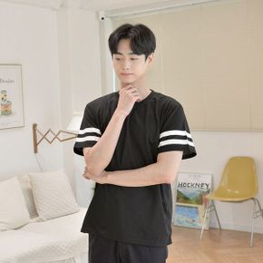 교복몰 캐주얼 투라인 티셔츠  6컬러  남녀공용 반티_P356052044