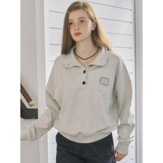 아워호프 Hope Button-down Sweatshirt - Oatmeal