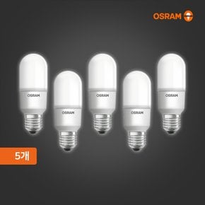 LED 스틱 전구 벌브 9W 5개 묶음 삼파장 대체형 플리커프리