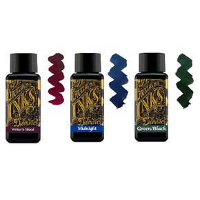 Diamine 만년필잉크 30ml - 3 x 보틀 Writers Blood & Midnight Blue Green Black