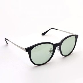 레이밴 선글라스 RB4334D BLACK FrameLIGHT GREEN Lens 55