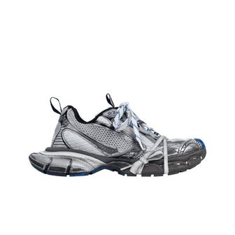  발렌시아가 3XL 스니커즈 원 아웃 그레이 화이트 블루 Balenciaga 3XL Sneakers Worn Out Grey W