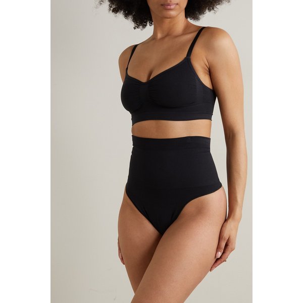 스킴스 코어 컨트롤 하이 웨이스트 텅 팬티 오닉스 블랙 1647597314748485