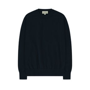 Essential Crew Neck Knit (Dark Navy)