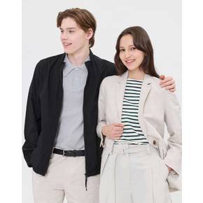 [24SS] [스테디셀러]블랙 단색 캐주얼점퍼 WHJU4B601BK