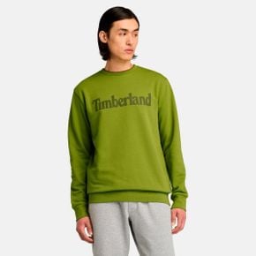 5343944 Timberland Mens Northwood US Wordmark Logo Brushback Crew Neck Sweatshirt