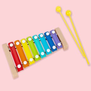 8음계 실로폰x1개/유아옹 실로폰/무지개색 실로폰/어린이실로폰/유아실로폰/제롱잔치실로폰/미니실로폰