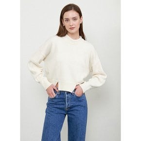 Hazel Cashmere Knit Sweater - Cream