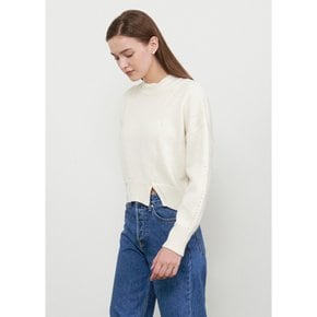 Hazel Cashmere Knit Sweater - Cream