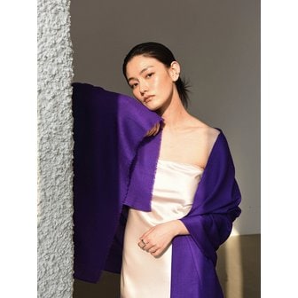 윌오더위스프 Cashmere pashmina muffler_Shawl royal purple