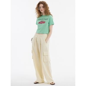 와이드핏 린넨 카고팬츠 베이지 _Wide Linen CAGO Pants Beige