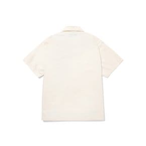 SL-LABEL TWO POCKET COTTON S/S SHIRTS 아이보리