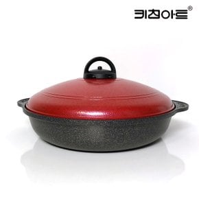 키친아트 국산 다용도 원형 매직팬 직화냄비 고구마냄비 28cm