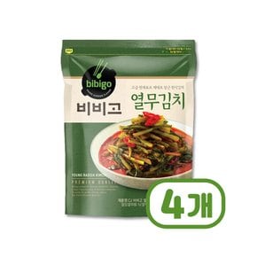 비비고 열무김치 파우치 400g x 4개