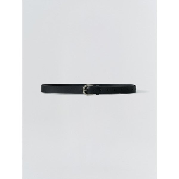 Vintage leather belt_Black