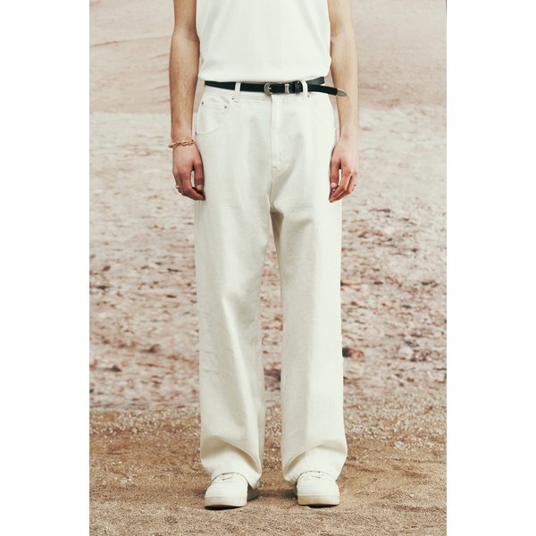 [여주점] [이로] 남성 WASHED DENIM 와이드 팬츠 IQPDM24702IVX