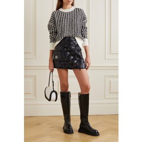 Quilted Shell Down Mini Skirt 블랙