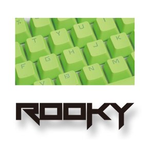 (무영테크) ROOKY PBT DoubleShot 104 KeyCap Acid Green