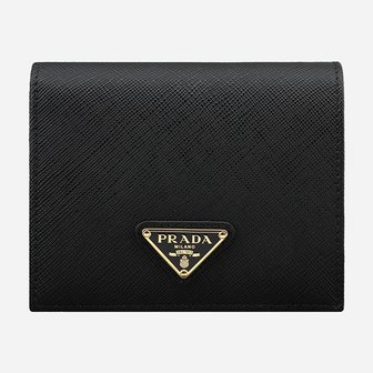 프라다(병행) [시흥점] [프라다]6S 1MV204 QHH F0002 사피아노 트라이앵글 반지갑 블랙