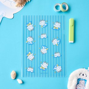 마린 버터패밀리 밀크캣 L홀더 클리어