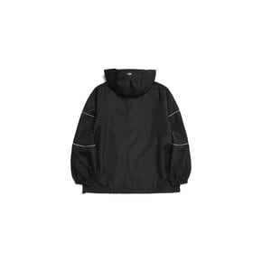 LABEL LOGO ANORAK BLACK